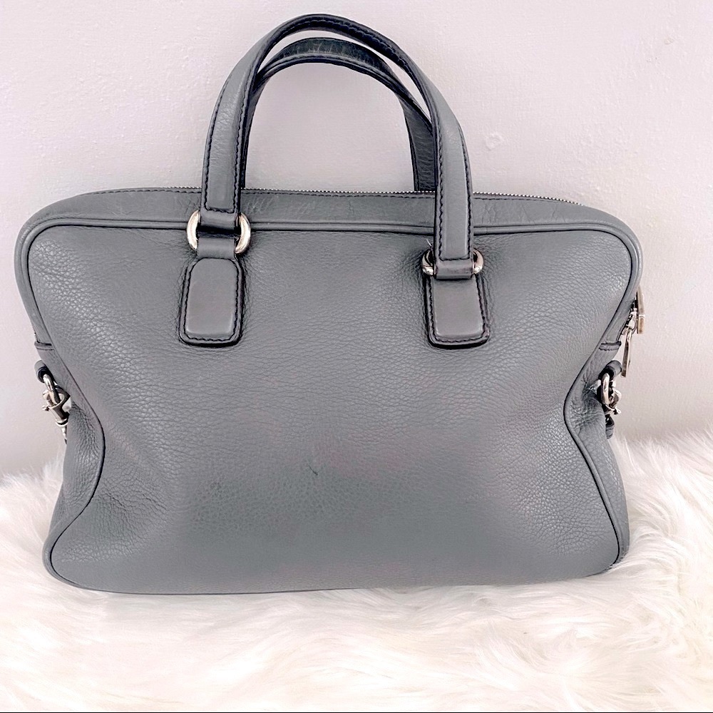 Gucci Soho Leather Briefcase Hong Kong Edition in Grey - Picture 3 of 15